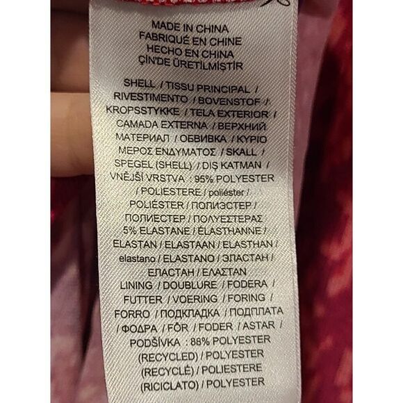 Ralph Lauren Pink Fuchsia Geo-Print Jersey One-Shoulder Dress Womens Size 10 EUC - Picture 11 of 13